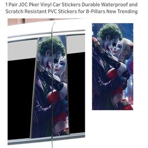 Vinyl Car Stickers with Joker Design
